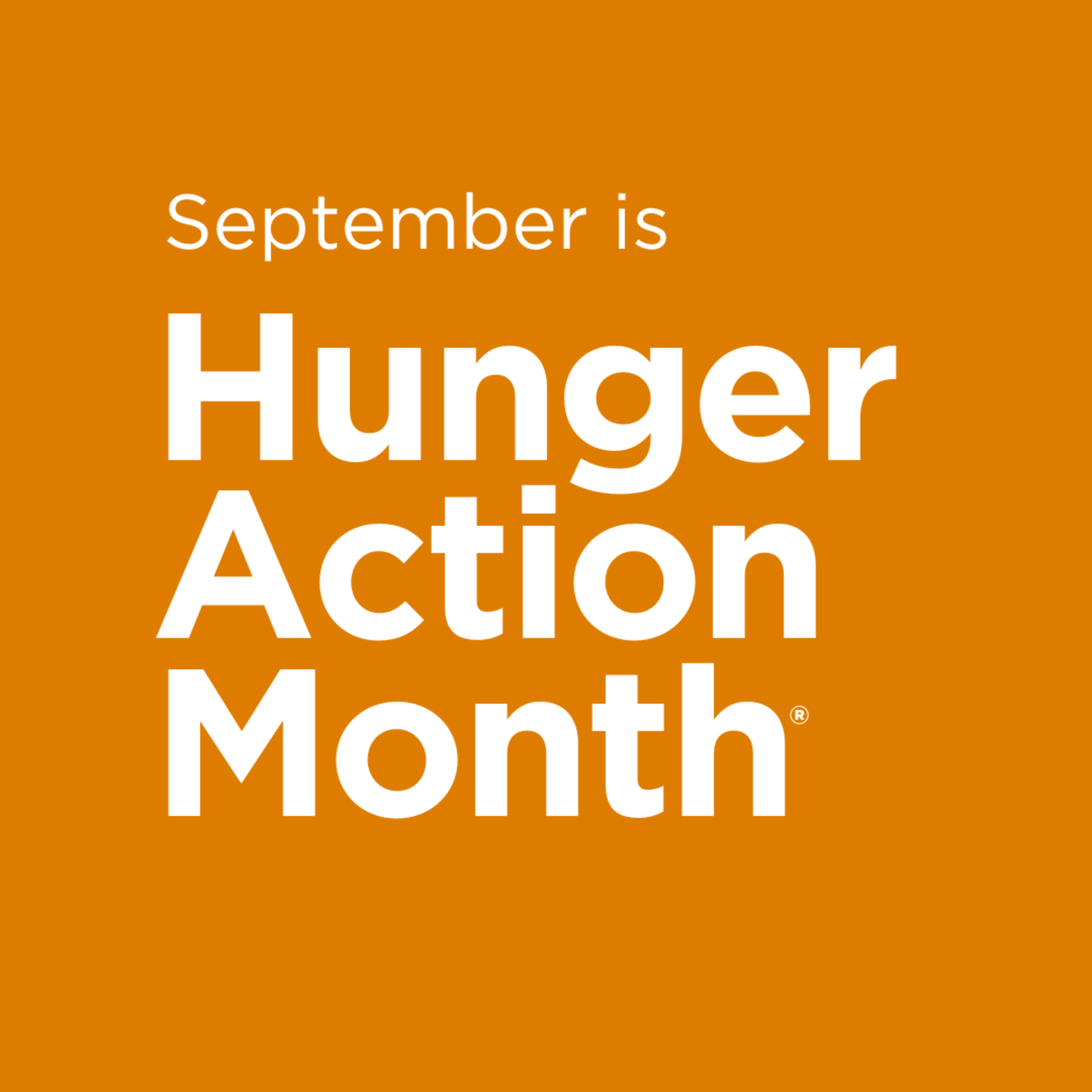 Hunger Action Month